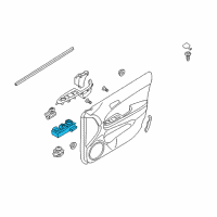 OEM 2009 Hyundai Elantra Power Window Sub-Switch Assembly Diagram - 93575-2L110