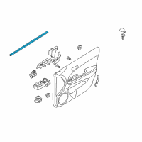 OEM Hyundai Elantra Weatherstrip-Front Door Belt Inside RH Diagram - 82241-2L000