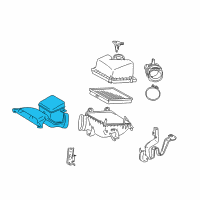 OEM Toyota Sienna Air Inlet Assembly Diagram - 17750-0P100