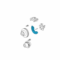 OEM 1999 Ford F-250 Mud Shield Diagram - F81Z-2K004-CD