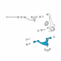 OEM Lexus GX460 Front Suspension Lower Control Arm Sub-Assembly, No.1 Right Diagram - 48068-60051