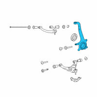 OEM 2022 Lexus GX460 KNUCKLE, Steering, R Diagram - 43211-60240