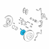 OEM 2001 Toyota Prius Hub Diagram - 43502-12140