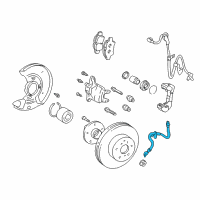 OEM 2003 Toyota Prius Brake Hose Diagram - 90947-02C51