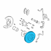 OEM Toyota Prius Rotor Diagram - 43512-47010