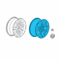 OEM 2017 Cadillac ATS Wheel Diagram - 22985114