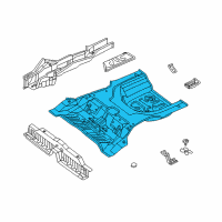 OEM Hyundai XG300 Panel-Rear Floor Diagram - 65511-39101