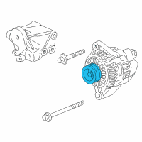 OEM 2008 Honda S2000 Pulley Diagram - 31141-PCX-003