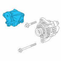 OEM 2005 Honda S2000 Bracket, Auto Tensioner Diagram - 31160-PCX-000