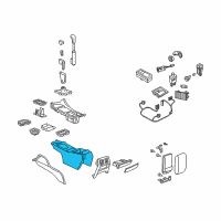 OEM Pontiac Console-Front Floor *Anthracite Diagram - 92109707