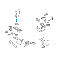 OEM 2005 Pontiac GTO Handle, Automatic Transmission Control Lever Diagram - 92145644