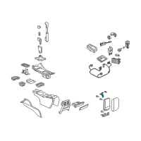 OEM 2006 Pontiac GTO Latch-Front Floor Console Compartment Door Diagram - 92158983