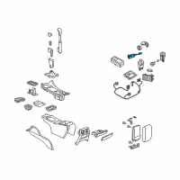 OEM 2004 Pontiac GTO Receptacle Asm-Accessory Power Diagram - 92100712