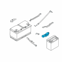 OEM BMW M760i xDrive Battery Hold Downs Diagram - 61216823979