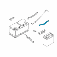 OEM 2017 BMW 740e xDrive Battery Bracket Diagram - 61-21-9-311-928