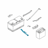 OEM 2017 BMW 740e xDrive BATTERY CABLE, NEGATIVE, IBS Diagram - 61-21-8-736-083