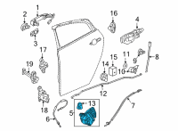 OEM Chevrolet Bolt EUV Latch Diagram - 13540567