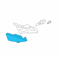 OEM 2009 Hyundai Elantra Fog Lens And Housing Assembly, Front, Right Diagram - 92220-2H000