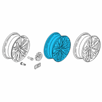 OEM 2020 BMW X3 Light Alloy Rim Ferricgrey Diagram - 36-11-6-877-326