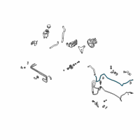 OEM Infiniti M45 Power Steering Tube Assembly Diagram - 49726-AR710