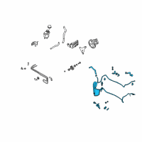 OEM 2004 Infiniti M45 Power Steering Hose & Tube Set Diagram - 49710-CR900