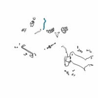 OEM Infiniti M45 Power Steering Suction Hose Assembly Diagram - 49717-AR70A