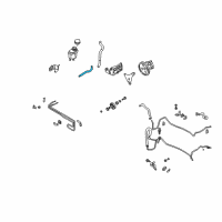 OEM 2004 Infiniti M45 Power Steering Return Hose Diagram - 49725-CR900