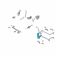 OEM 2004 Infiniti M45 Power Steering Pressure Hose & Tube Assembly Diagram - 49720-CR900