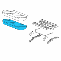 OEM 2014 GMC Terrain Seat Cushion Pad Diagram - 25999189