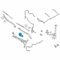 OEM Lincoln MKX Front Motor Diagram - FA1Z-17508-A