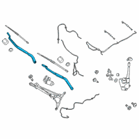 OEM 2017 Lincoln MKX Wiper Arm Diagram - FA1Z-17527-A