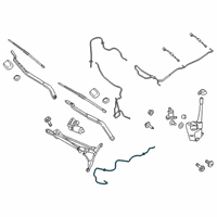 OEM 2020 Lincoln Nautilus Washer Hose Diagram - KA1Z-17A605-B