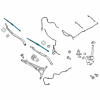 OEM 2020 Lincoln Nautilus Front Blade Diagram - FA1Z-17528-A