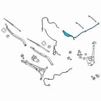 OEM 2020 Lincoln Nautilus Washer Hose Diagram - KA1Z-17A605-A