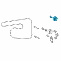 OEM 2021 Honda Accord Idler Assy. Diagram - 31140-6B2-A01