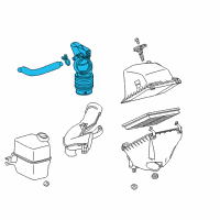 OEM 2013 Toyota RAV4 Hose Assembly, Air Clean Diagram - 17880-0V050