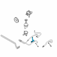 OEM BMW Radiator Return Line Diagram - 32-41-2-282-353