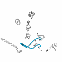 OEM 2000 BMW 328Ci Pressure Hose Assembly Diagram - 32-41-6-774-215