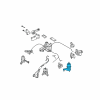 OEM 2010 Toyota Highlander Insulator Diagram - 12372-0P030