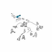 OEM Toyota Highlander Strut Rod Diagram - 12363-0P090