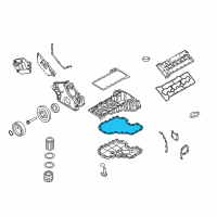 OEM 2013 BMW 760Li Oil Pan Gasket Diagram - 11-13-7-578-304