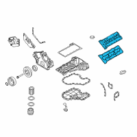 OEM BMW 760Li Cylinder Head Cover Diagram - 11-12-7-587-738