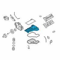 OEM 2014 BMW 760Li Upper Oil Pan Diagram - 11-13-7-578-285