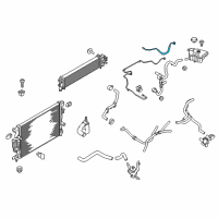 OEM Ford Fusion Reservoir Hose Diagram - DG9Z-8075-C