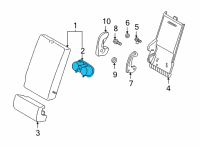OEM 2022 Hyundai Santa Fe CUP HOLDER ASSY-REAR SEAT A/RE Diagram - 89940-S1000-NNB