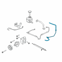 OEM 2012 Chevrolet Caprice Hose Asm-P/S Fluid Cooler Outlet Diagram - 92222576