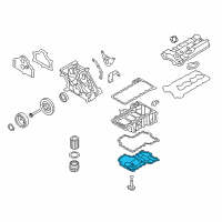 OEM 2011 BMW X5 Oil Pan Diagram - 11-13-7-566-803