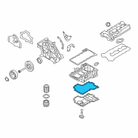 OEM 2009 BMW X6 Oil Pan Gasket Diagram - 11-13-7-566-808