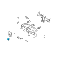 OEM Kia Rio Tray Assembly-Ash, Front Diagram - 84620FD000