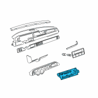 OEM 1995 Dodge B3500 Climate Control Module Diagram - 3848654